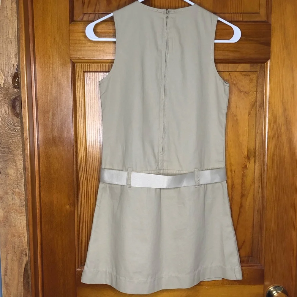 Beige school uniform sleeveless dress The Children’s Place size 10 - Picture 6 of 12